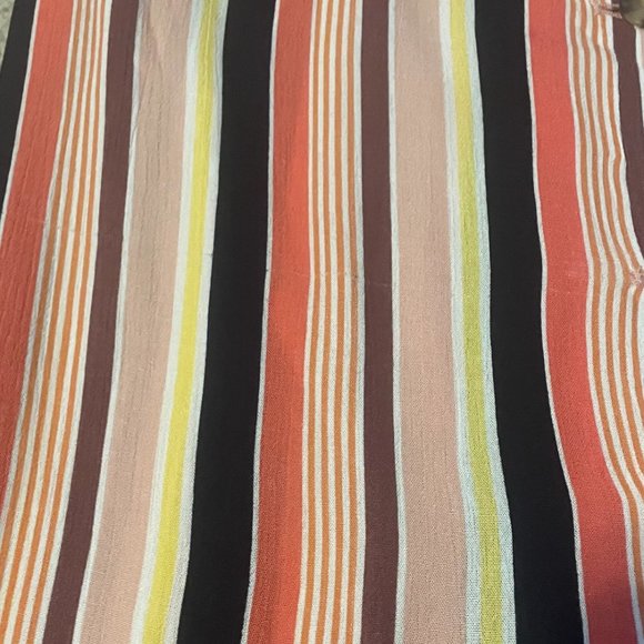 Striped Buttoned Midi Maxi Skirt - Picture 4 of 4